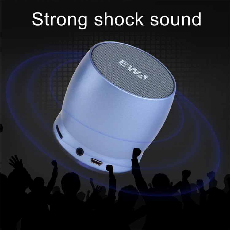 EWA A150 Portable Mini Bluetooth Speaker Wireless Hifi Stereo Strong Bass Music Boom Box Metal Subwoofer, Support Micro SD Card & 3.5mm AUX(Blue) - HoMEdemic™ 