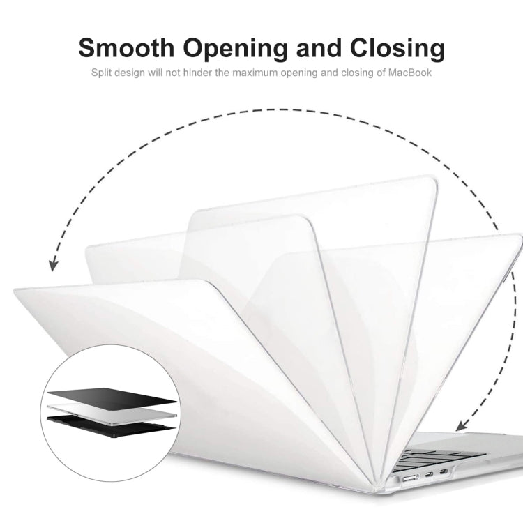 For MacBook Air 13.6 2022/2024 A2681 M2 / A3113 M3 US Version ENKAY 3 in 1 Crystal Laptop Case with TPU Keyboard Film / Anti-dust Plugs(Transparent) - HoMEdemic™ 