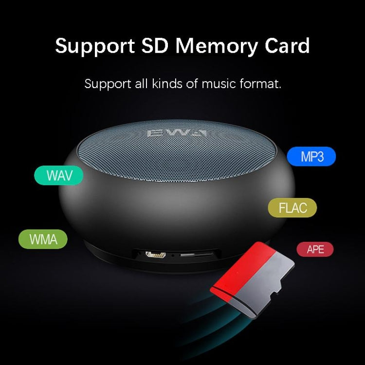 EWA A110 IPX5 Waterproof Portable Mini Metal Wireless Bluetooth Speaker Supports 3.5mm Audio & 32GB TF Card & Calls(Silver) - HoMEdemic™ 