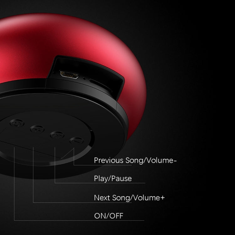 EWA A110 IPX5 Waterproof Portable Mini Metal Wireless Bluetooth Speaker Supports 3.5mm Audio & 32GB TF Card & Calls(Red) - HoMEdemic™ 