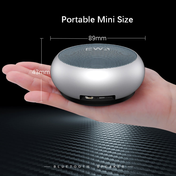 EWA A110 IPX5 Waterproof Portable Mini Metal Wireless Bluetooth Speaker Supports 3.5mm Audio & 32GB TF Card & Calls(Silver) - HoMEdemic™ 