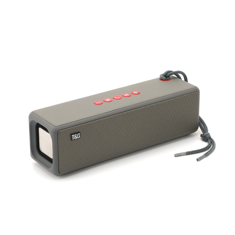 T&G TG271 TWS Subwoofer Bluetooth Speaker With Braided Rope, Support USB/AUX/TF Card/FM(Gray) - HoMEdemic™ 