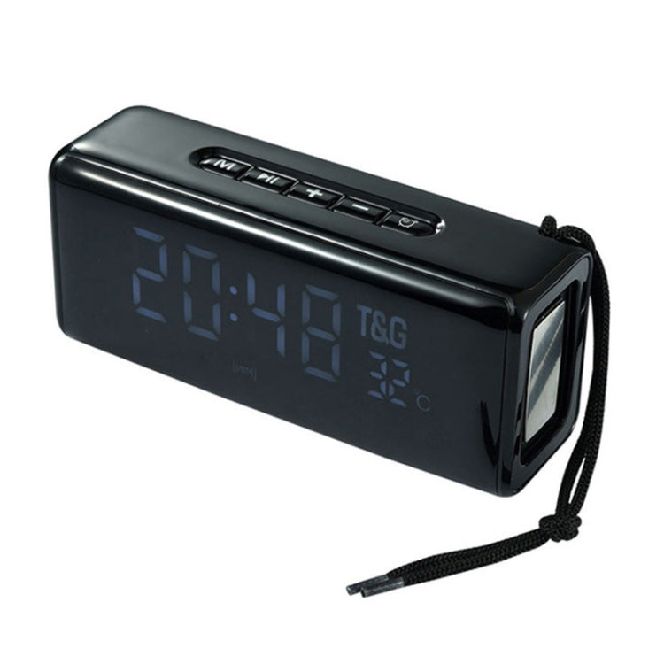T&G TG174 TWS Mmirror Bluetooth Speaker, Support Alarm Clock / Time & Temperature Display / Micro SD Card / FM / MP3(Black) - HoMEdemic™ 