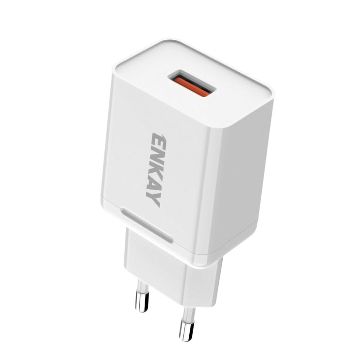 ENKAY Hat-Prince T033 18W USB QC 3.0 Fast Charging Travel Charger Power Adapter, EU Plug - HoMEdemic™ 