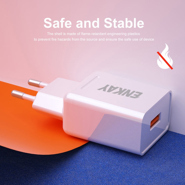 ENKAY Hat-Prince T033 18W USB QC 3.0 Fast Charging Travel Charger Power Adapter, EU Plug - HoMEdemic™ 