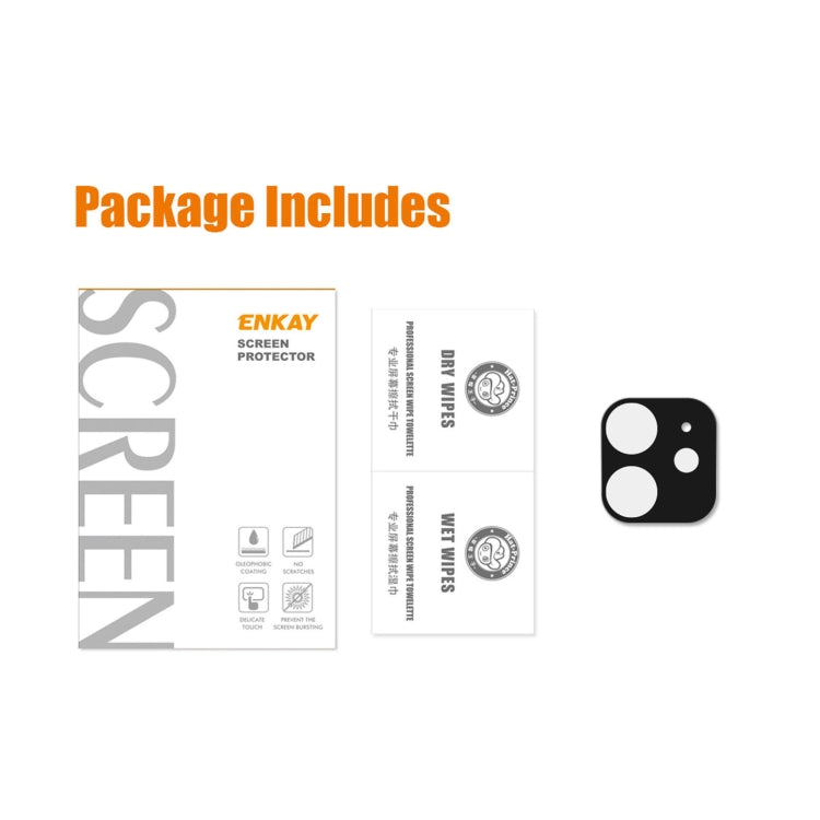 For iPhone 12 ENKAY Hat-Prince 9H Rear Camera Lens Tempered Glass Film Full Coverage Protector - HoMEdemic™ 