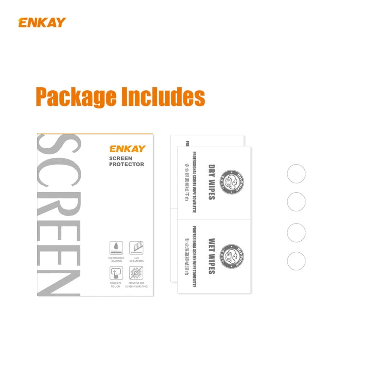 For iPhone 12 / 12 mini 2Set ENKAY 0.2mm 9H 2.15D Round Edge Rear Camera Lens Tempered Glass Film - HoMEdemic™ 