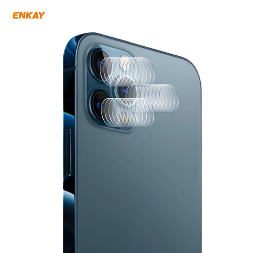 10 Set For iPhone 12 Pro / 12 Pro Max ENKAY Hat-Prince 0.2mm 9H 2.15D Round Edge Rear Camera Lens Tempered Glass Film 3pcs/Set - HoMEdemic™ 