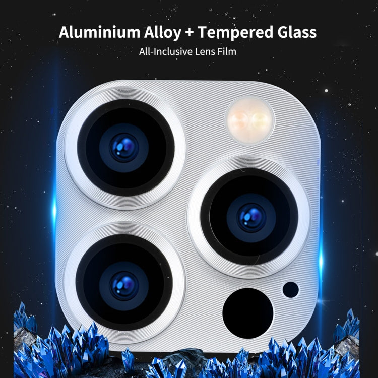 For iPhone 13 Pro / 13 Pro Max ENKAY Aluminium Alloy + Tempered Glass Camera Lens Cover (Silver) - HoMEdemic™ 
