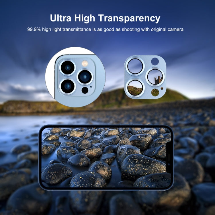 For iPhone 13 Pro / 13 Pro Max ENKAY Aluminium Alloy + Tempered Glass Camera Lens Cover (Sierra Blue) - HoMEdemic™ 