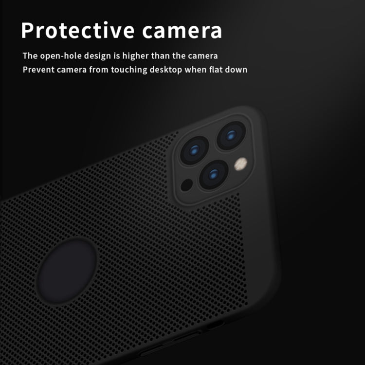 For iPhone 12 Pro MOFi Honeycomb Texture Breathable PC Shockproof Protective Back Cover Case(Rose Gold) - HoMEdemic™ 