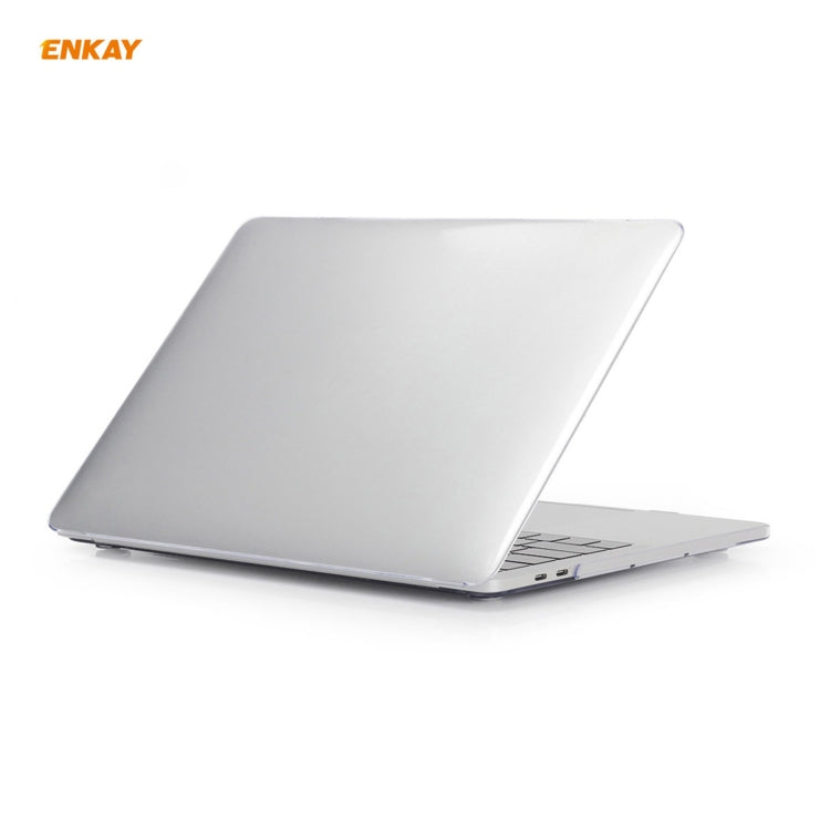 ENKAY 3 in 1  Crystal Laptop Protective Case + EU Version TPU Keyboard Film + Anti-dust Plugs Set for MacBook Pro 15.4 inch A1707 & A1990 (with Touch Bar)(Transparent) - HoMEdemic™ 
