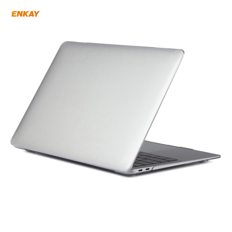 ENKAY 3 in 1 Crystal Laptop Protective Case + US Version TPU Keyboard Film + Anti-dust Plugs Set for MacBook Air 13.3 inch A1932 (2018)(Transparent) - HoMEdemic™ 