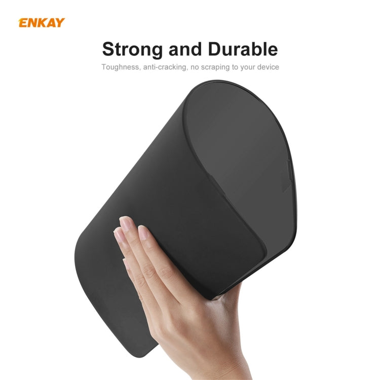 ENKAY 3 in 1 Matte Laptop Protective Case + EU Version TPU Keyboard Film + Anti-dust Plugs Set for MacBook Air 13.3 inch A1932 (2018)(Orange) - HoMEdemic™ 