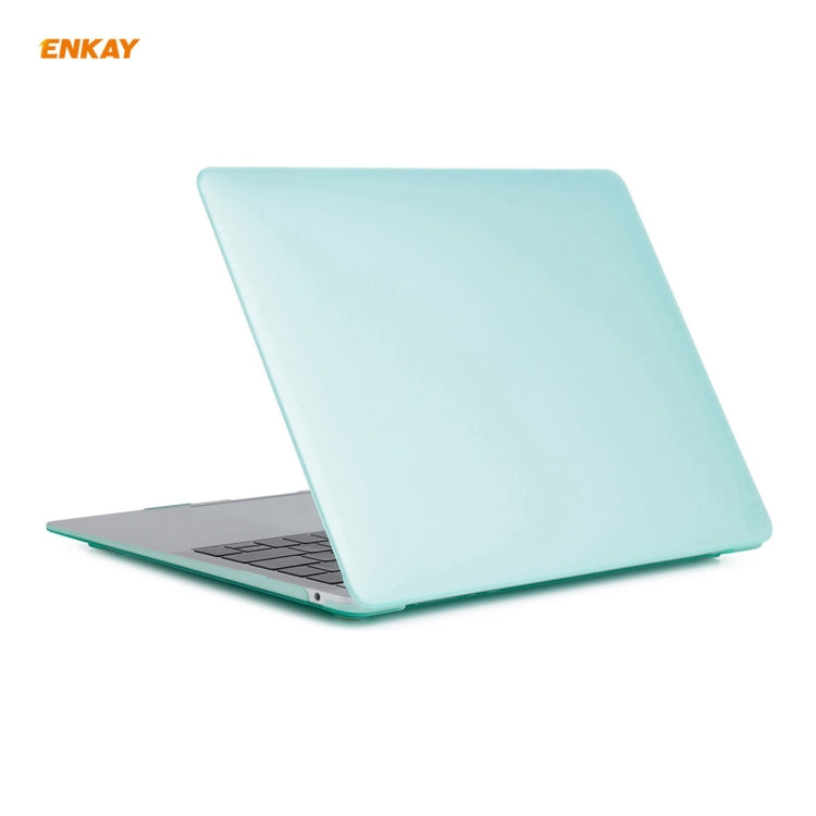 ENKAY 3 in 1 Matte Laptop Protective Case + US Version TPU Keyboard Film + Anti-dust Plugs Set for MacBook Air 13.3 inch A2179 & A2337 (2020)(Green) - HoMEdemic™ 