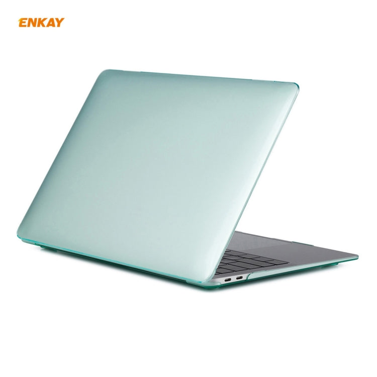 For MacBook Air 13.3 inch A2179 & A2337 2020 ENKAY 3 in 1 Crystal Laptop Protective Case + EU Version TPU Keyboard Film + Anti-dust Plugs Set(Green) - HoMEdemic™ 