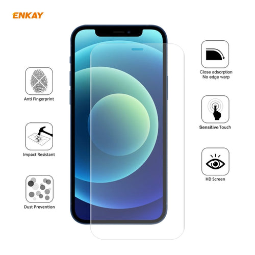 2 PCS ENKAY Hat-Prince 0.1mm 3D Full Screen Protector Explosion-proof Hydrogel Film For iPhone 12 mini - HoMEdemic™ 