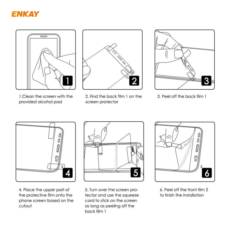 5 PCS ENKAY Hat-Prince 0.1mm 3D Full Screen Protector Explosion-proof Hydrogel Film For iPhone 12 / 12 Pro - HoMEdemic™ 