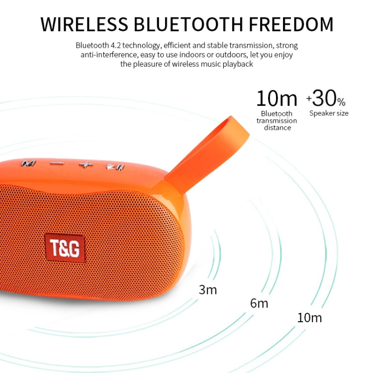 T&G TG173 TWS Subwoofer Bluetooth Speaker With Braided Cord, Support USB / AUX / TF Card / FM(Pink) - HoMEdemic™ 