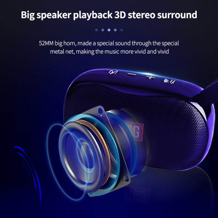 T&G TG173 TWS Subwoofer Bluetooth Speaker With Braided Cord, Support USB / AUX / TF Card / FM(Pink) - HoMEdemic™ 