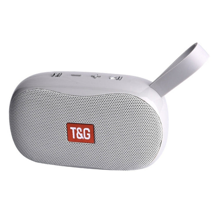 T&G TG173 TWS Subwoofer Bluetooth Speaker With Braided Cord, Support USB / AUX / TF Card / FM(Silver) - HoMEdemic™ 