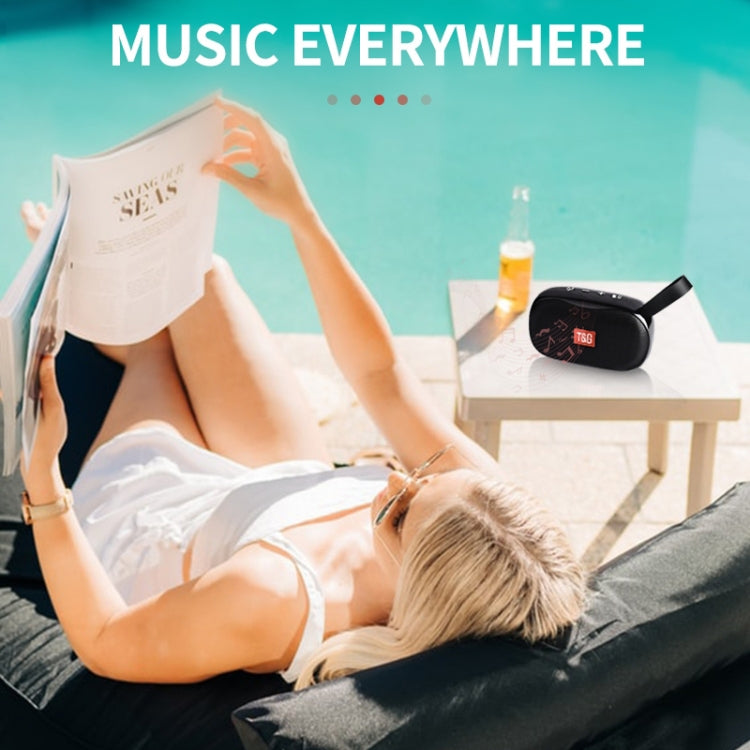 T&G TG173 TWS Subwoofer Bluetooth Speaker With Braided Cord, Support USB / AUX / TF Card / FM(Silver) - HoMEdemic™ 