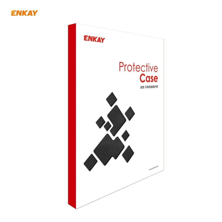 For iPad 10.2 2021 / 2020 / 2019 ENKAY ENK-8023 Cow Texture PU Leather + TPU Smart Case with Pen Slot(Black) - HoMEdemic™ 