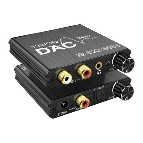 Digital To Analog Audio Converter Stereo Extractor DAC Amplifier Optical SPDIF 192Khz 24Bit - HoMEdemic™ 