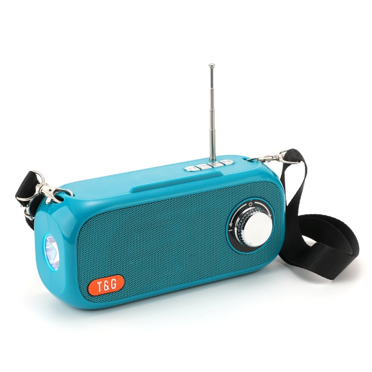 T&G TG613 TWS Solar Portable Bluetooth Speakers with LED Flashlight, Support TF Card / FM / AUX / U Disk(Green) - HoMEdemic™ 