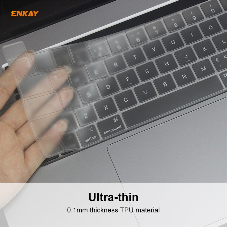 ENKAY Soft TPU Keyboard Protector Film for MacBook Pro 16 inch A2141 / Pro 13.3 inch A2289 & A2251 & A2338 (2020), EU Version - HoMEdemic™ 
