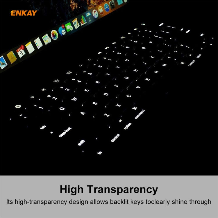 ENKAY Soft TPU Keyboard Protector Film for MacBook Pro 16 inch A2141 / Pro 13.3 inch A2289 & A2251 & A2338 (2020), EU Version - HoMEdemic™ 