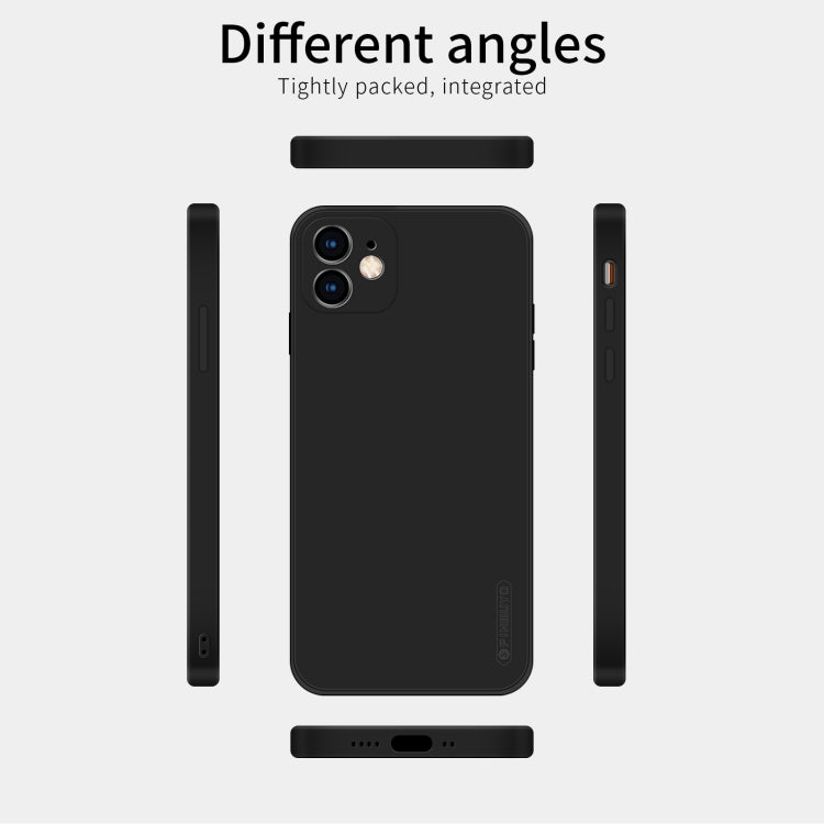 For iPhone 12 mini PINWUYO Touching Series Liquid Silicone TPU Shockproof Case(Black) - HoMEdemic™ 