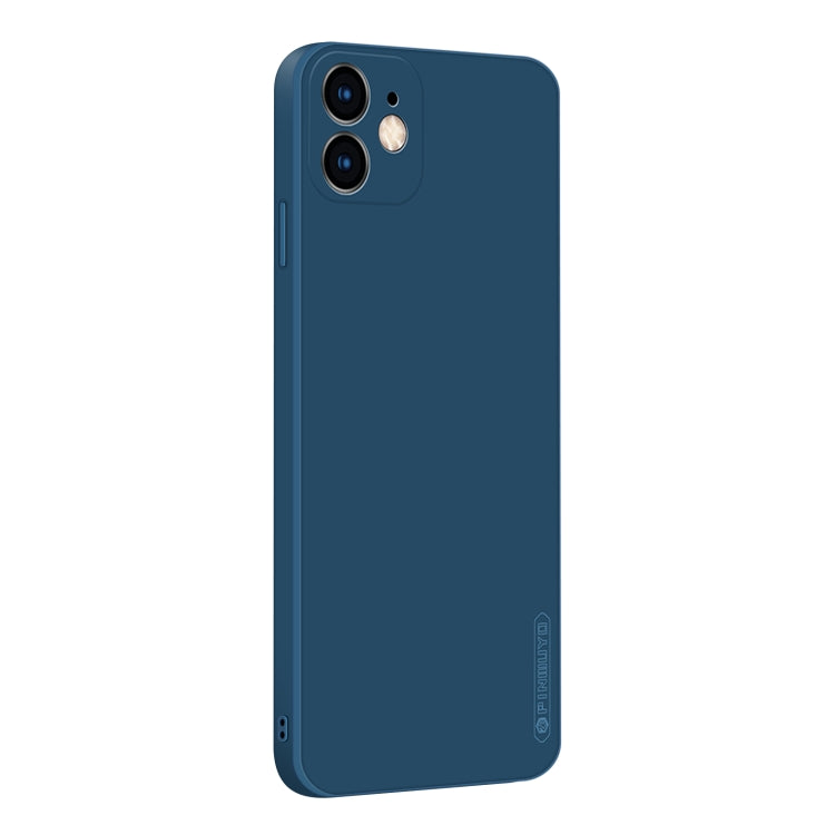 For iPhone 12 PINWUYO Touching Series Liquid Silicone TPU Shockproof Case(Blue) - HoMEdemic™ 