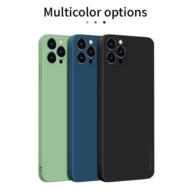 For iPhone 12 Pro PINWUYO Touching Series Liquid Silicone TPU Shockproof Case(Black) - HoMEdemic™ 
