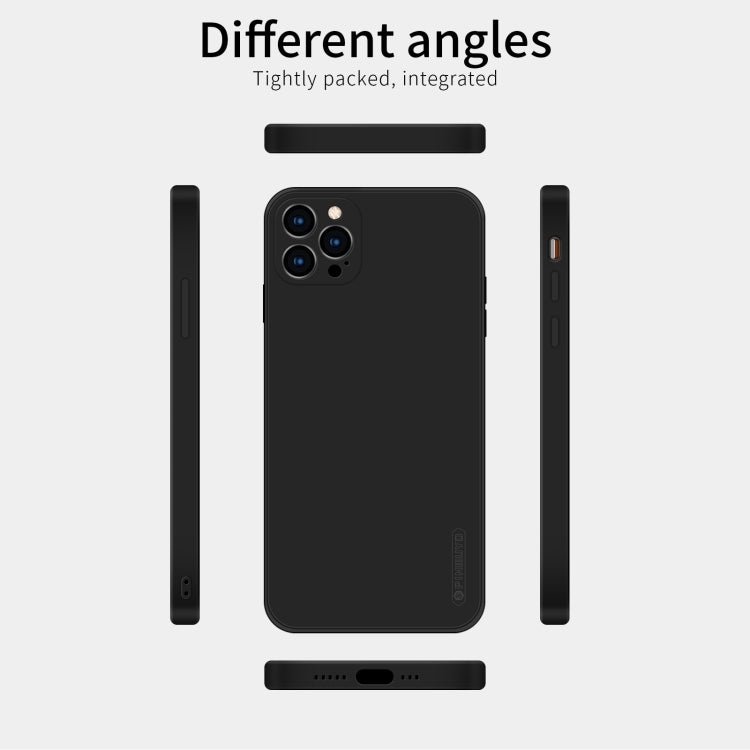 For iPhone 12 Pro PINWUYO Touching Series Liquid Silicone TPU Shockproof Case(Black) - HoMEdemic™ 