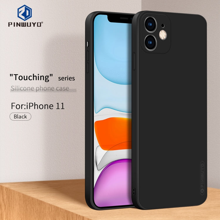 For iPhone 11 PINWUYO Sense Series Liquid Silicone TPU Mobile Phone Case (Black) - HoMEdemic™ 