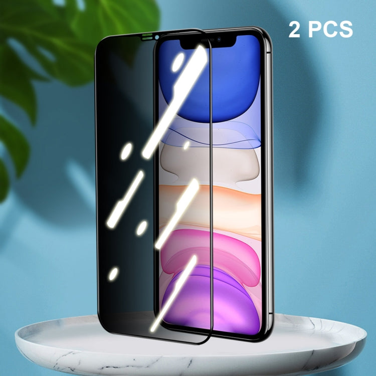For iPhone 11 / XR 2pcs ENKAY Hat-Prince Full Coverage 28 Degree Privacy Screen Protector Anti-spy Tempered Glass Film - HoMEdemic™ 
