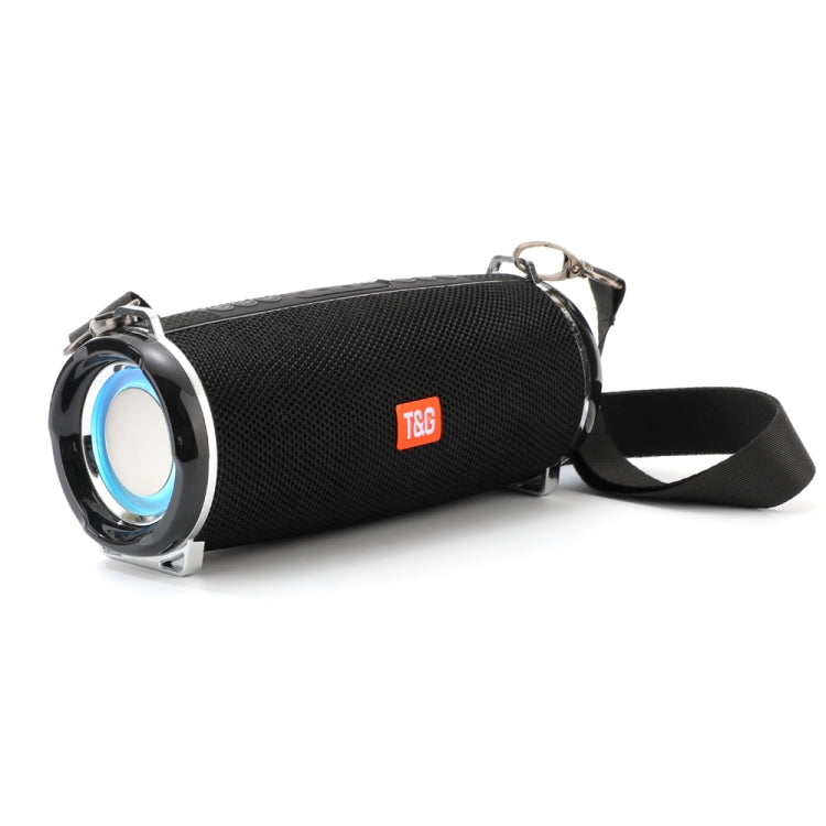 T&G TG192 LED Flashing Light Portable Wireless Bass 3D Stereo Bluetooth Speaker, Support FM / TF Card / USB(Black) - HoMEdemic™ 
