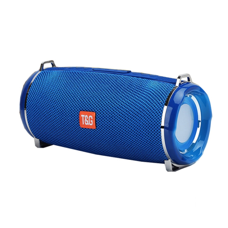 T&G TG192 LED Flashing Light Portable Wireless Bass 3D Stereo Bluetooth Speaker, Support FM / TF Card / USB(Blue) - HoMEdemic™ 