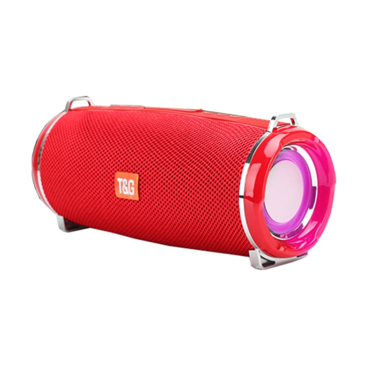 T&G TG192 LED Flashing Light Portable Wireless Bass 3D Stereo Bluetooth Speaker, Support FM / TF Card / USB(Red) - HoMEdemic™ 
