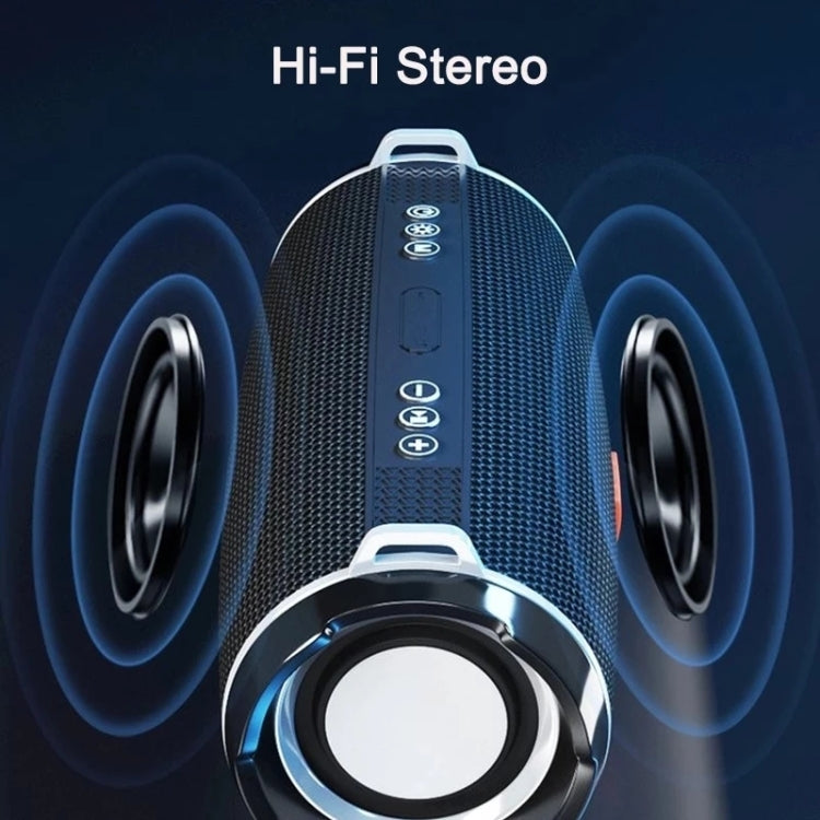 T&G TG192 LED Flashing Light Portable Wireless Bass 3D Stereo Bluetooth Speaker, Support FM / TF Card / USB(Green) - HoMEdemic™ 
