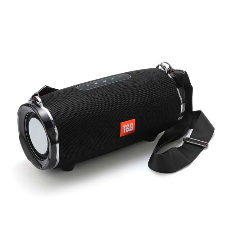 T&G TG187 Portable Waterproof Wireless Bass Surround Bluetooth Speaker with Shoulder Strap, Support FM / TF  Card(Black) - HoMEdemic™ 