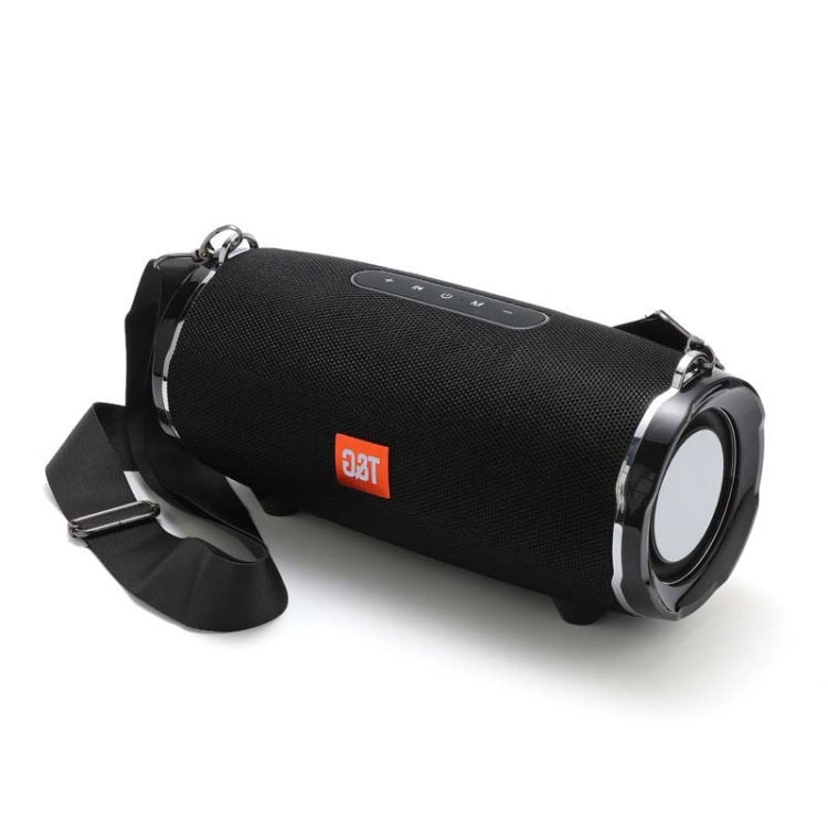 T&G TG187 Portable Waterproof Wireless Bass Surround Bluetooth Speaker with Shoulder Strap, Support FM / TF  Card(Black) - HoMEdemic™ 