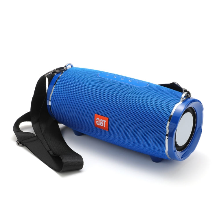 T&G TG187 Portable Waterproof Wireless Bass Surround Bluetooth Speaker with Shoulder Strap, Support FM / TF  Card(Blue) - HoMEdemic™ 