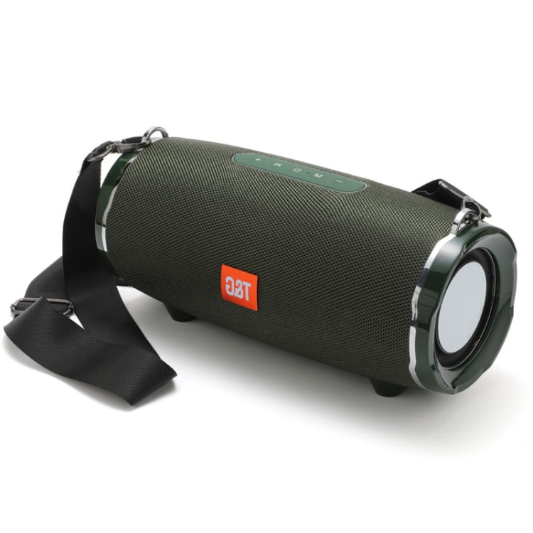 T&G TG187 Portable Waterproof Wireless Bass Surround Bluetooth Speaker with Shoulder Strap, Support FM / TF  Card(Green) - HoMEdemic™ 