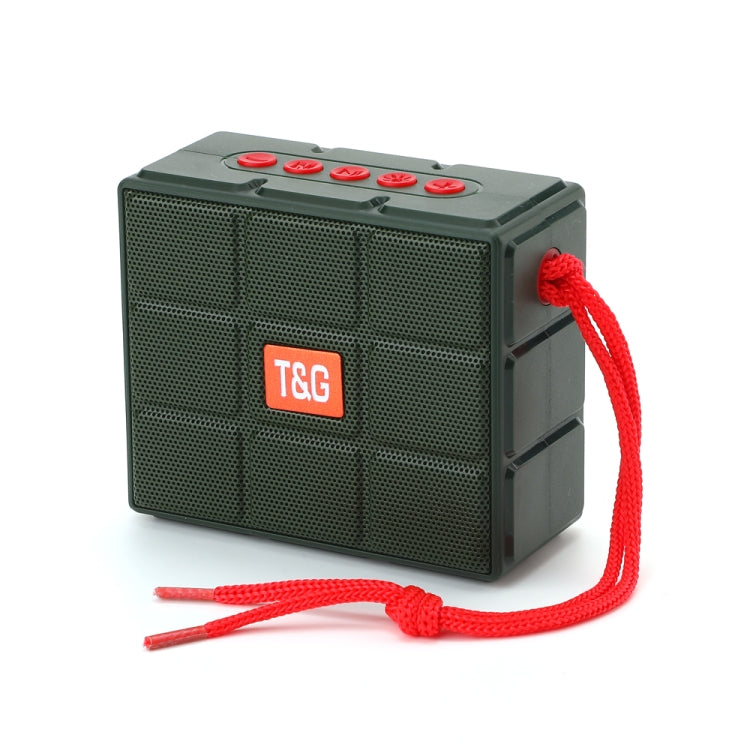 T&G TG311 LED Flashlight Portable Bluetooth Speaker, Support TF Card / FM / 3.5mm AUX / U Disk(Green) - HoMEdemic™ 