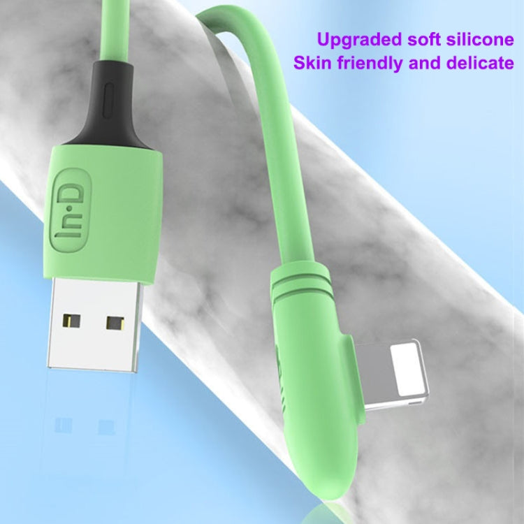 ENKAY Hat-Prince ENK-CB210 2.4A USB to 8 Pin 90 Degree Elbow Silicone Data Sync Fast Charging Cable, Cable Length: 1.2m(Pink) - HoMEdemic™ 