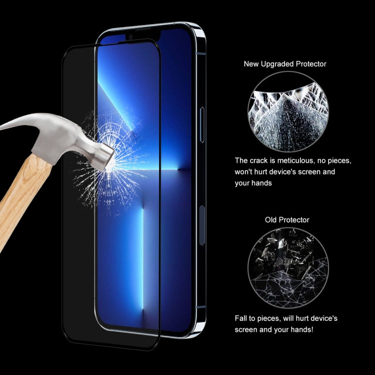 For iPhone 13 / 13 Pro 10pcs ENKAY Hat-Prince Full Glue 0.26mm 9H 2.5D Tempered Glass Screen Protector Full Coverage Film - HoMEdemic™ 