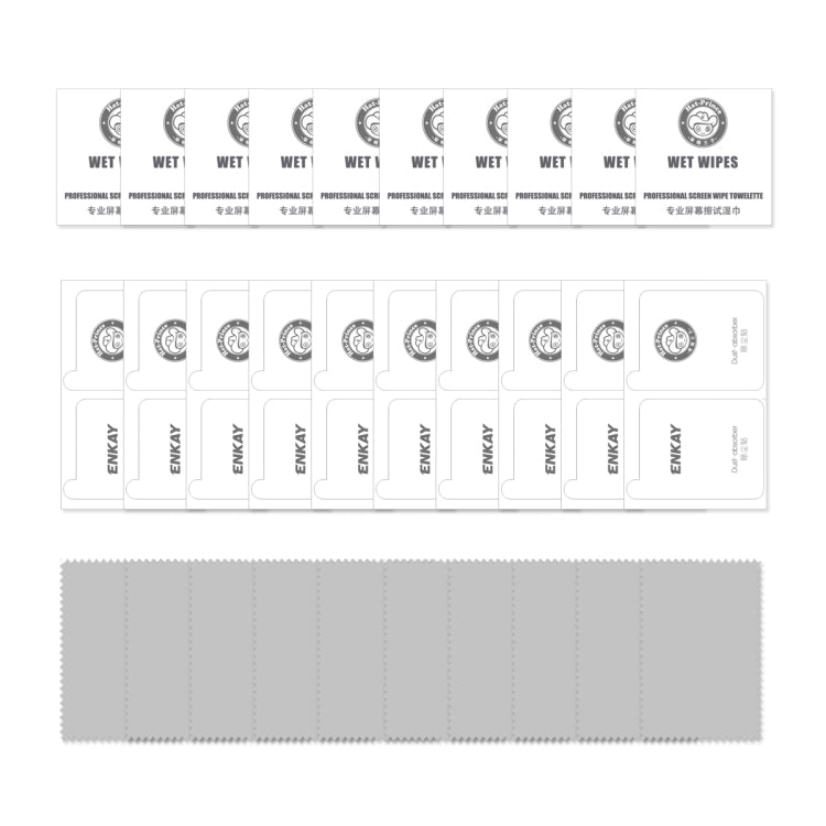 For iPhone 13 / 13 Pro 10pcs ENKAY Hat-Prince Full Glue 0.26mm 9H 2.5D Tempered Glass Screen Protector Full Coverage Film - HoMEdemic™ 