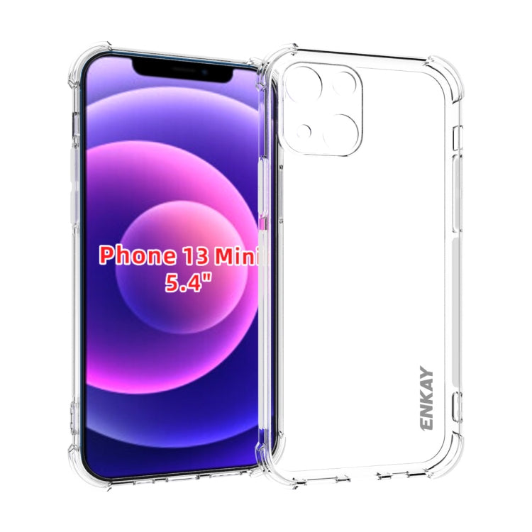 For iPhone 13 mini Hat-Prince ENKAY Clear TPU Shockproof Soft Case Drop Protection Cover - HoMEdemic™ 